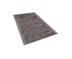 Tappeto grigio scuro rettangolare in viscosa - 80x150cm - GESI