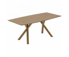 Tavolo da pranzo color pino da 180 cm LISALA