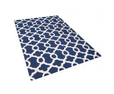 Tappeto rettangolare blu - Tappeto moderno di design - 140x200cm - ZILE