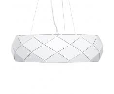 Lampada a sospensione in metallo bianco CESANO