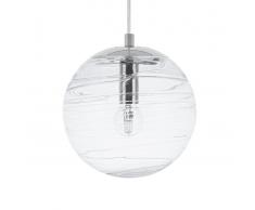 Lampadario a sfera in vetro trasparente MIRNA