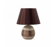 Lampada - Da tavolo - Da comodino - Colore marrone - SADO