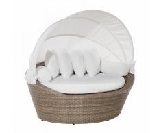 Divano da giardino - Sofa da giardino in rattan marrone chiaro - SYLT