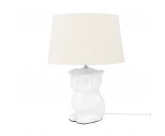 Lampada da comodino, OWL, bianco