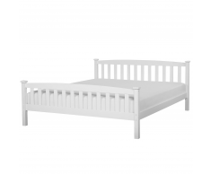 Letto super king size in legno in color bianco, 180x200cm GIVERNY