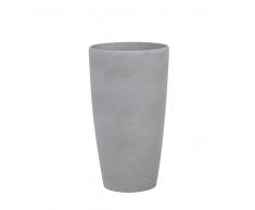 Vaso da fiori moderno tondo grigio 31x31x58cm ABDERA