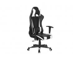 Sedia da ufficio scrivania bianco e nero RACER