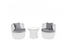 Set di federe grigio per cuscini di CAPRI