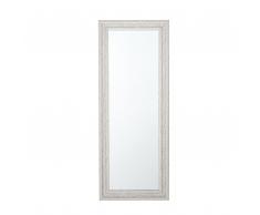 Specchio da parete in color beige/argento 50 x 130 cm VERTOU