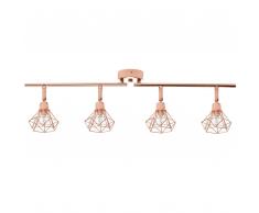 Lampadario di color rame ERMA
