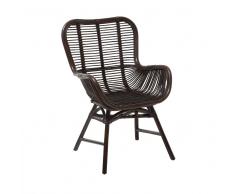 Sedia in rattan marrone TOGO