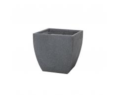 Vaso da fiori quadrato nero 46x46x44cm ORICOS