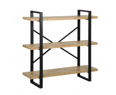 Scaffale con 3 mensole colore legno naturale TIMBER