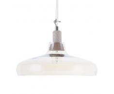 Lampadario in vetro ambrato ALIKOS