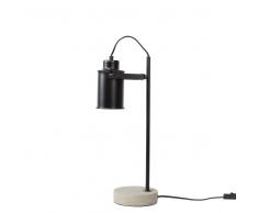 Lampada da tavolo in metallo nero 37cm MUNDAKA