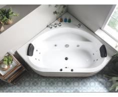 Vasca da bagno idromassaggio angolare bianca MEVES