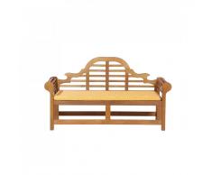 Panchina in legno 180cm con cuscino geometria gialla JAVA marlboro