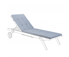 Cuscino per sdraio giardino blu 192x56x5 cm CESANA