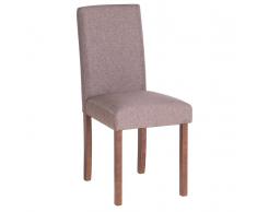 Sedia imbottita marrone - Sedia di design - Sedia da pranzo - BROADWAY