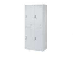 Armadietto in metallo bianco a 4 antine BELOYE