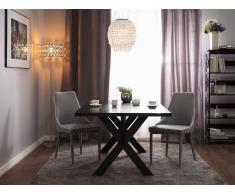 Set di 2 sedie in tessuto grigio CAMINO