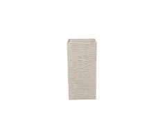 Vaso rettangolare per interno ed esterno beige 30x30x60cm GAZA
