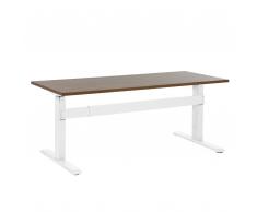 Scrivania elettrica regolabile marrone-bianco 160 x 70 cm UPLIFT