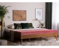 Letto in legno marrone scuro 160 x 200 cm BERRIC