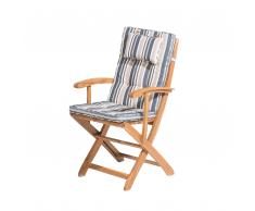 Cuscino per sedia da giardino JAVA/MAUI blu beige