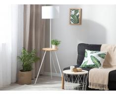 Lampada da terra a treppiede in metallo bianco BRADDON