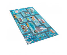 Tappeto per bambini motivo stradale 80 x 150 cm KIGI