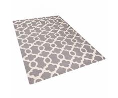 Tappeto rettangolare grigio - Tappeto moderno di design - 140x200cm - ZILE