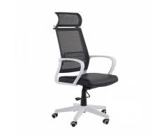 Sedia da ufficio bianca/nera LEADER