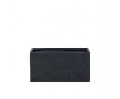Vaso da fiori moderno in colore nero - 60x25x30cm - OULU