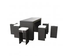 Set da giardino in rattan marrone VERONA