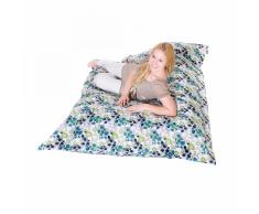 Poltrona sacco impermeabile in poliestere fantasia floreale 140x180cm