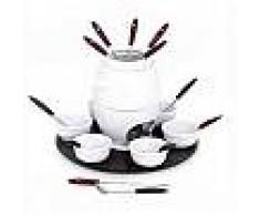 Fade - Set fonduta 23 pezzi con base in legno scuro