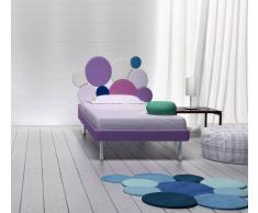 Flow Fusion Design Letto Singolo Round Violetto