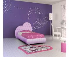 Flow Fusion Design Letto Singolo Cuore Ciclamino Con Contenitore