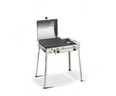 Ferraboli Barbecue Ghisa Gas Combinato Inox Fb-93