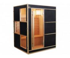Vogue Sauna Sauna tradizionale finlandese 3/4 posti LAHTI - Nero