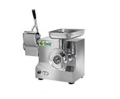 Abbinato Tritacarne Grattugia Gruppo macinazione inox Produzione oraria Tritacarne: Kg/h 300 Produzione oraria Grattugia: Kg/h 40 Modello 22AT