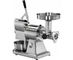 Abbinato Tritacarne Grattugia Fimar Gruppo macinazione in ghisa trattata per alimenti Produzione oraria Tritacarne: Kg/h 160 Produzione oraria Grattugia: Kg/h 40 Modello 12T