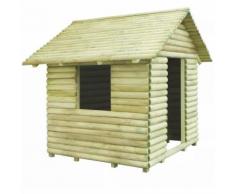 vidaXL Casetta per Bambini in Legno di Pino Impregnato 167x150x151 cm