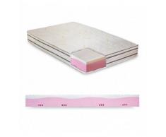 InMaterassi Materasso Memory Bamboo A 7 Zone Differenziate, Modello Zoe 120 X 200 Cm (1 Piazza E Mezza) 2 Cuscini Memory H13