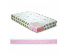 InMaterassi Materasso Memory Foam, 7 Zone Differenziate, Sfoderabile In Aloe Vera - Modello Splendor 120 X 190 Cm (1 Piazza E Mezza) 2 Cuscini Memory H13