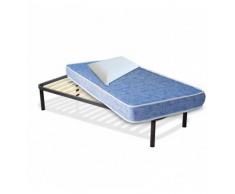 InMaterassi Kit Filomena - Materasso In Water Foam Antiacaro H12 Cm Pieghevole Per Brandine Con Rete A Doghe + Cuscini Kit - 80x200 Cm Singolo + Rete + 1 Cuscino