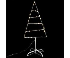 Albero di Natale luminoso Ecoria Bianco caldo 58 Micro LED