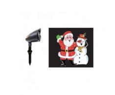 Proiettore laser Babbo Natale Multicolore 3 LED