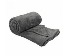 Plaid in pile (150 cm) Morbidone Grigio antracite